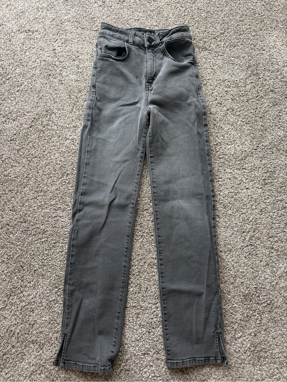 Fitjeans Straight Leg Split Hem Jeans